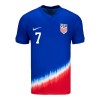 Original Fußballtrikot USA Reyna 7 Auswärtstrikot 2024 Für Herren